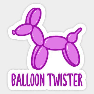 Balloon Twister! (Pink) Sticker